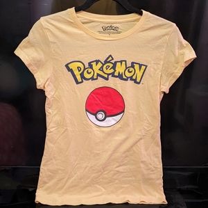 Pokemon Yellow Pokeball Classic Anime Logo Soft Comfy T-shirt